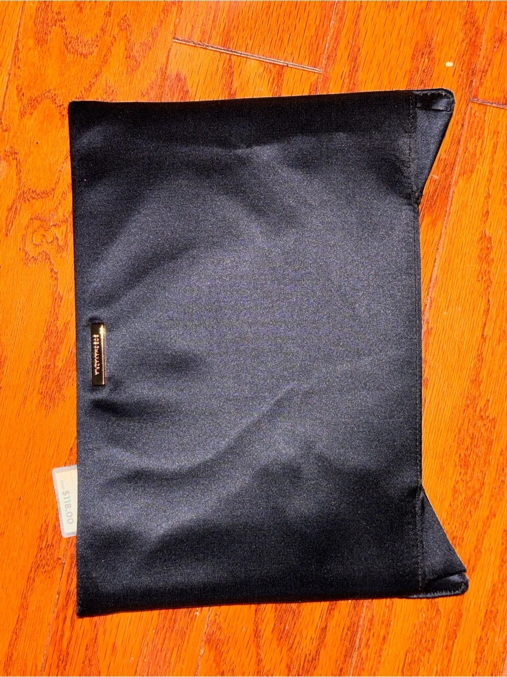 Brand new w tag.  BCBGMAXAZRIA Black Fox Face Envelope Clutch  Evening Bag .
